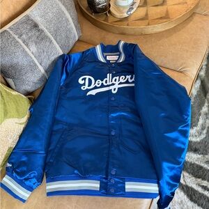 Mitchell & Ness Blue Cooperstown Collection Jacket Trim